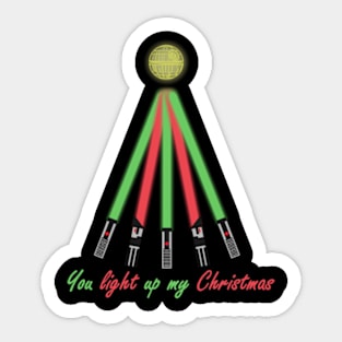 You Light Up My Christmas Sticker